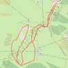 Itinéraire raquette du plateau du Prarion (La Charme) GPS track, route, trail