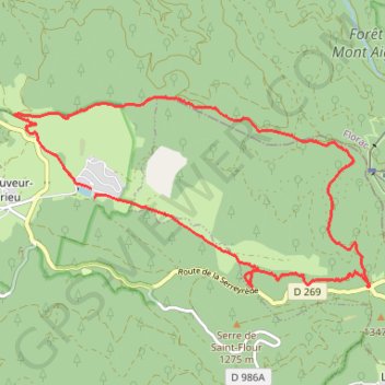 Camprieu vallée du Bonheur GPS track, route, trail