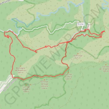 Collobrières - la Chartreuse de la Verne GPS track, route, trail