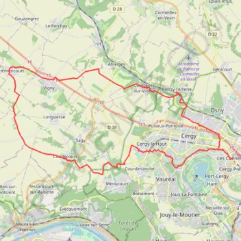 Condécourt - Théméricourt GPS track, route, trail