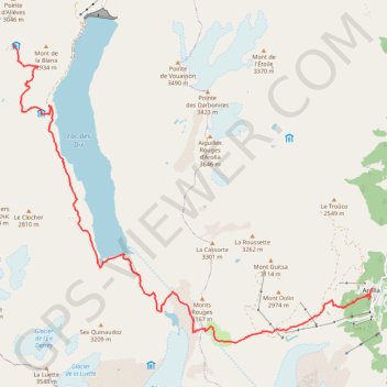 Arolla GPS track, route, trail