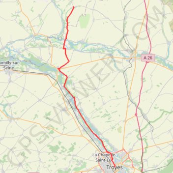 12 faux - troyes 48 GPS track, route, trail