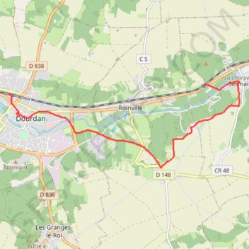 Le château de Dourdan GPS track, route, trail
