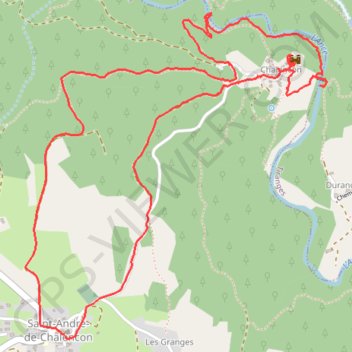 Saint André de Chalencon GPS track, route, trail