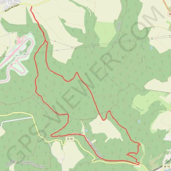De Prenois à la grotte du Gontard GPS track, route, trail
