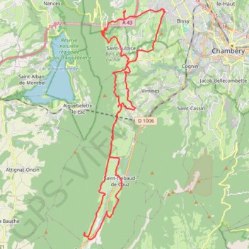Rando la Motte Servolex GPS track, route, trail