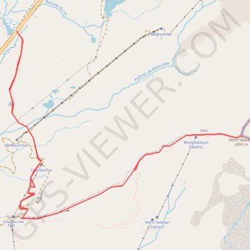Mont Valezan à partir du Petit Saint Bernard GPS track, route, trail