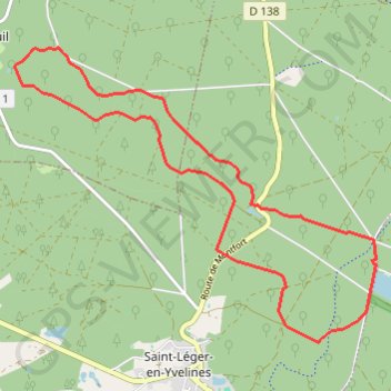 1 GPS track, route, trail