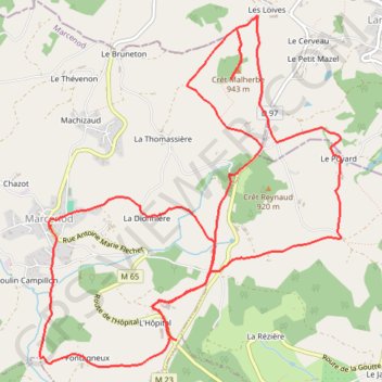L'Hopital GPS track, route, trail