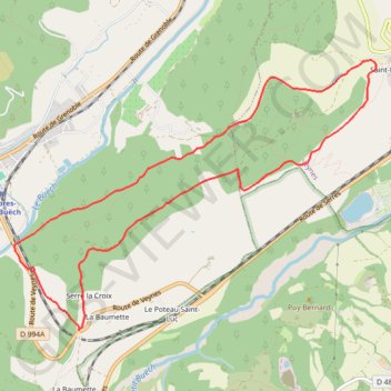 Circuit des Eygaux GPS track, route, trail