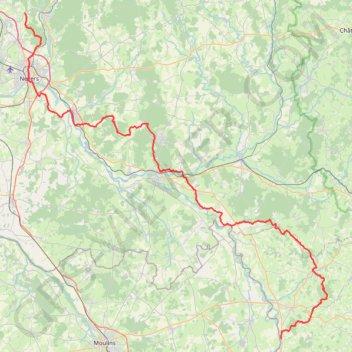 GR3 De Saint Aubin-sur-Loire (Saône-et-Loire) à Parigny-les-Vaux (Nièvre) GPS track, route, trail