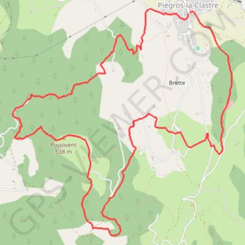 Minitrail des Balcons de la Drôme GPS track, route, trail