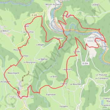 Saint-Gervais-sous-Meymont GPS track, route, trail