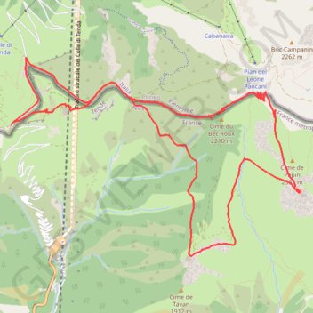 Circuit des Forts GPS track, route, trail