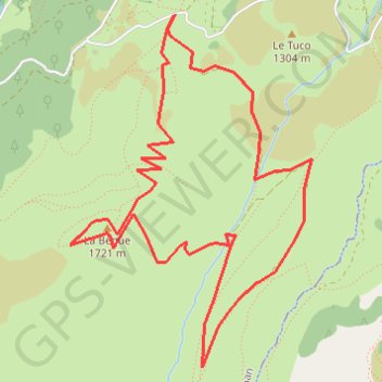 La Béque (1721 m) GPS track, route, trail