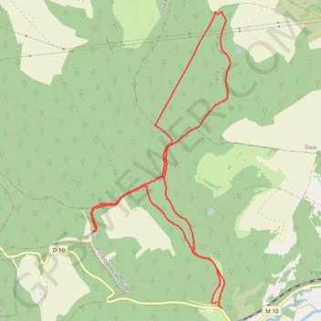 Orage à Plombière GPS track, route, trail