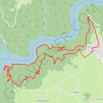 Vers le trou du loup - Bassignac GPS track, route, trail