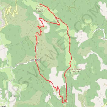 Couspeau - Les Tonils GPS track, route, trail