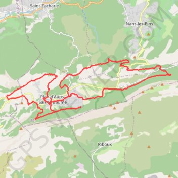 Sainte Beaume GPS track, route, trail