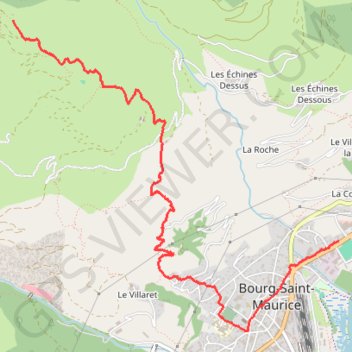 Rando Fort - Bourg Saint Maurice GPS track, route, trail