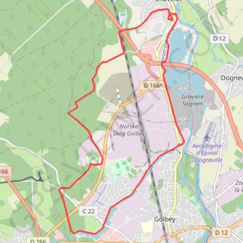 Chemins du Pays d'Épinal, Cœur des Vosges - La Grande Haie GPS track, route, trail