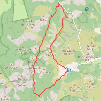 Caroux-Gorges Heric GPS track, route, trail