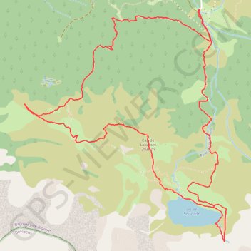 Le Cap de Labasset et le lac de Peyrelade GPS track, route, trail