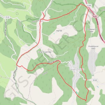 Saint-Cirice GPS track, route, trail