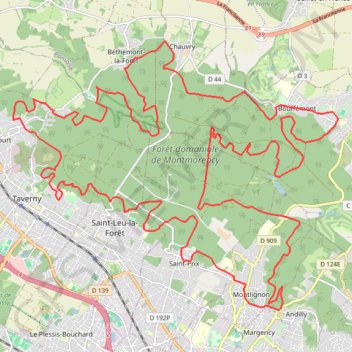 MaxiCross de Bouffémont GPS track, route, trail