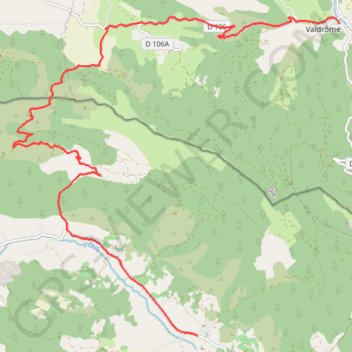 Valdrôme - Montmorin (Grande Traversée des Préalpes) GPS track, route, trail