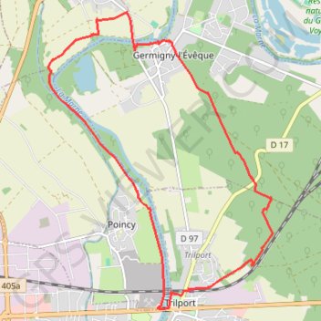 Varreddes, Marne et canal GPS track, route, trail