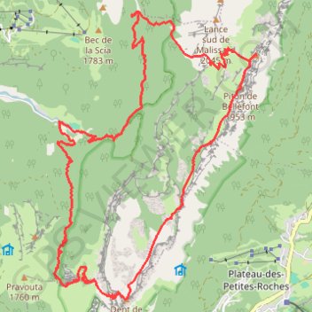 Dent de Crolles et Dome de Bellefont GPS track, route, trail