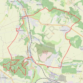 Rando Beynes GPS track, route, trail