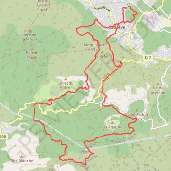 Trail de la Galinette 2022 La Breche du Mont Julien 26 km GPS track, route, trail