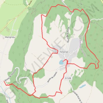 Circuit Torjonas GPS track, route, trail