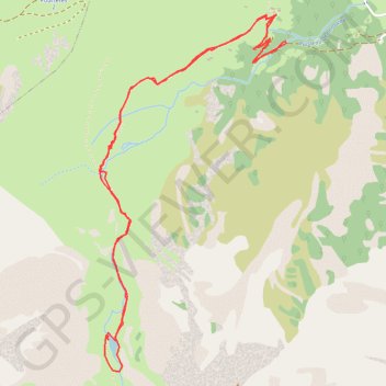 Lac Lagües GPS track, route, trail