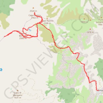 Verdatu et Biancu GPS track, route, trail