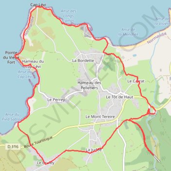 Cotentin, cap Lévi GPS track, route, trail
