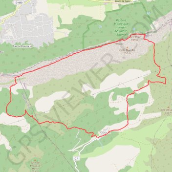 Sainte Baume - Départ Riboux GPS track, route, trail