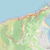 Jaizkibel - Chemin côtier - Cap du Figuier - Notre-Dame de Guadalupe GPS track, route, trail