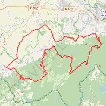 Sorèze (82,4 km) GPS track, route, trail