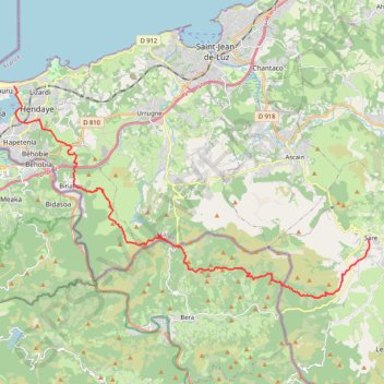 GTPB 9 Sare Hendaye GPS GPS track, route, trail