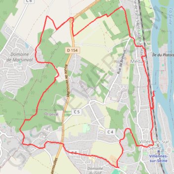 De Villennes-sur-Seine à Médan (78 - Yvelines) GPS track, route, trail