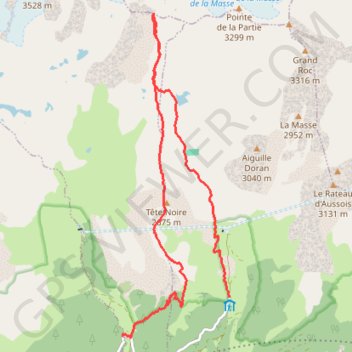 Col de Chavière GPS track, route, trail