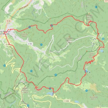 Saint Maurice Morteville Gresson Rouge Gazon GPS track, route, trail