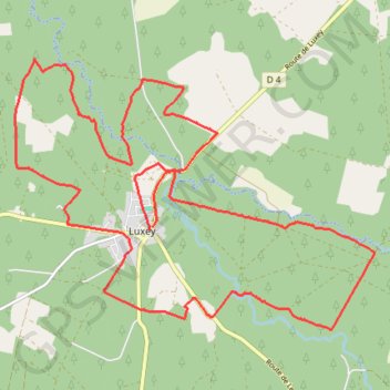 Luxey - Vallée de la Petite Leyre GPS track, route, trail