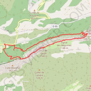 La Sainte Baume GPS track, route, trail