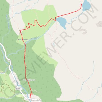 Lac du Serpent GPS track, route, trail