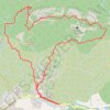 Randonnée Bleue au cirque de Moureze GPS track, route, trail