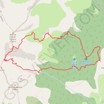 Col de Chante Perdrix GPS track, route, trail